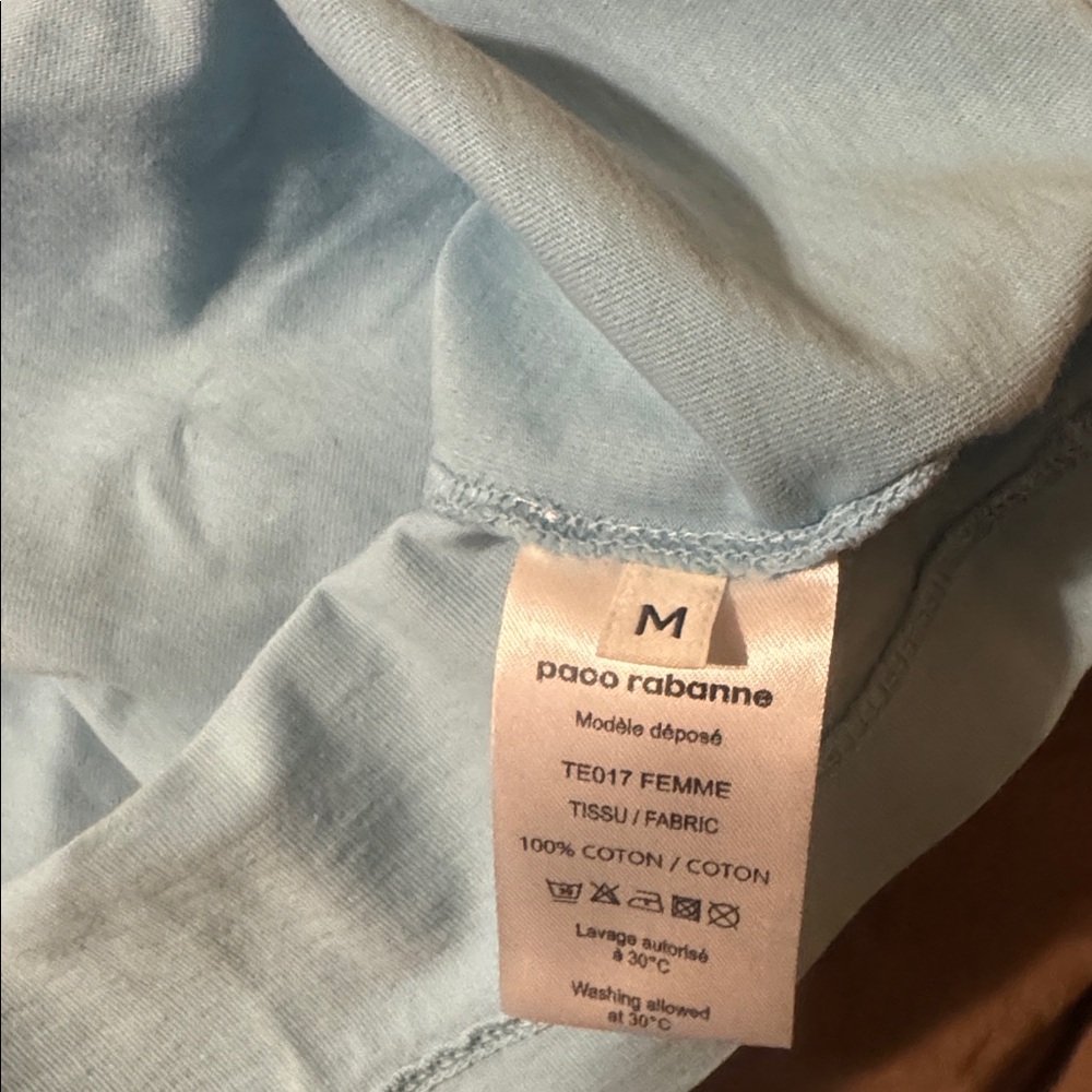 Paco Rabanne Blue Gradient Short Sleeve Tee - Picture 4 of 7